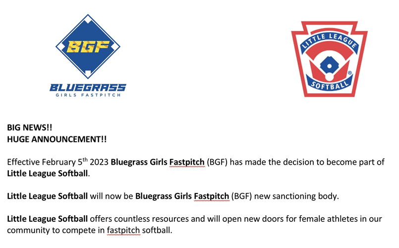 BGF - Little League Softball